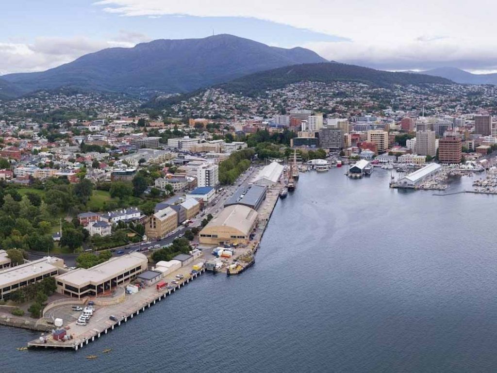 Puerto de la ciudad de Hobart - Tasmania - Australia