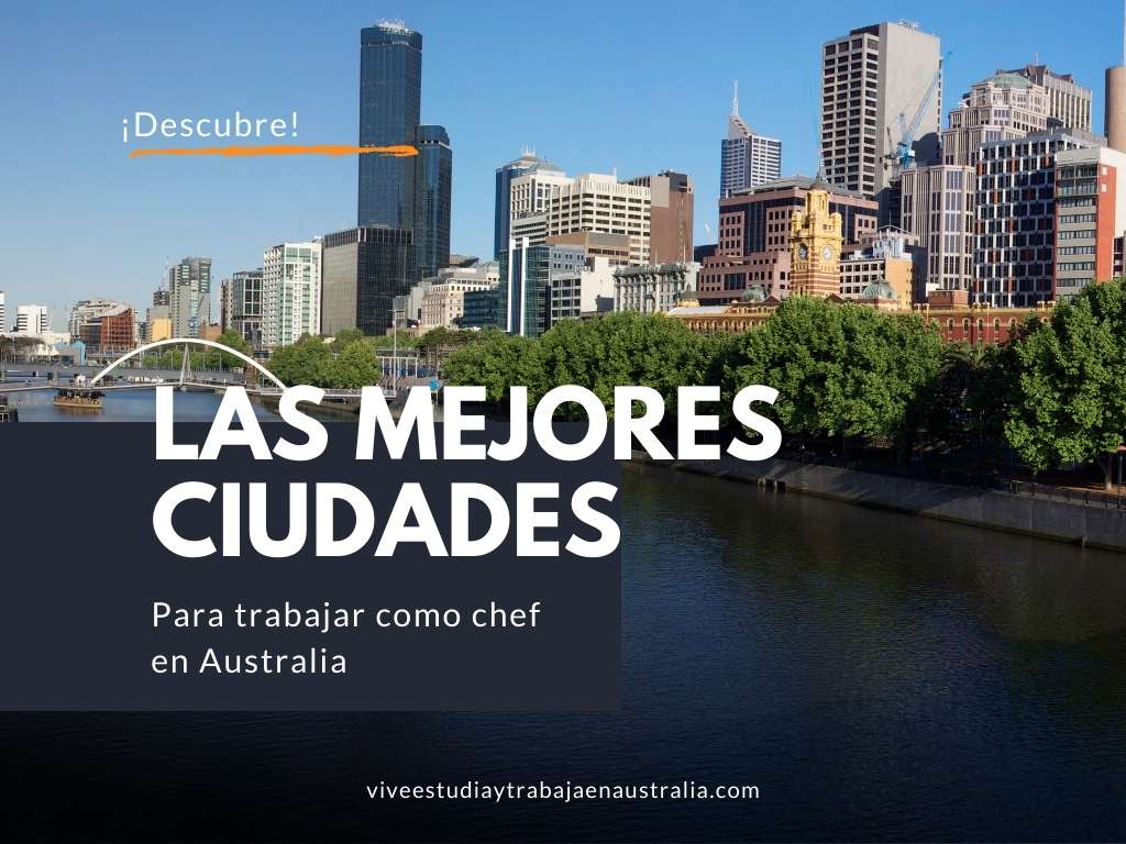 Las mejores ciudades para trabajar como chef o cocinero en Australia