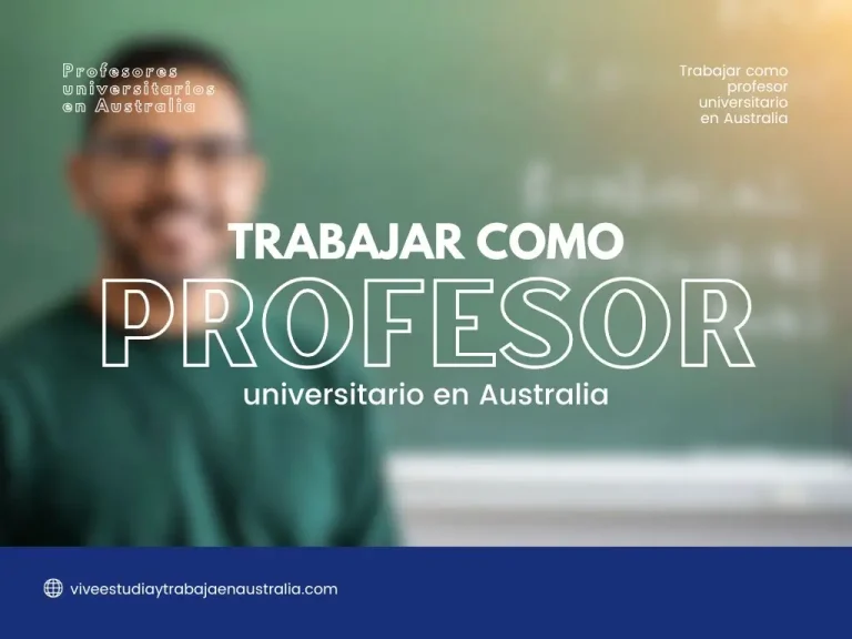 Trabajar como profesor universitario en Australia