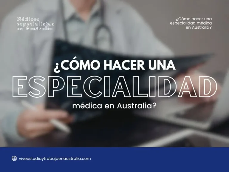 Cómo hacer una especialidad médica en Australia